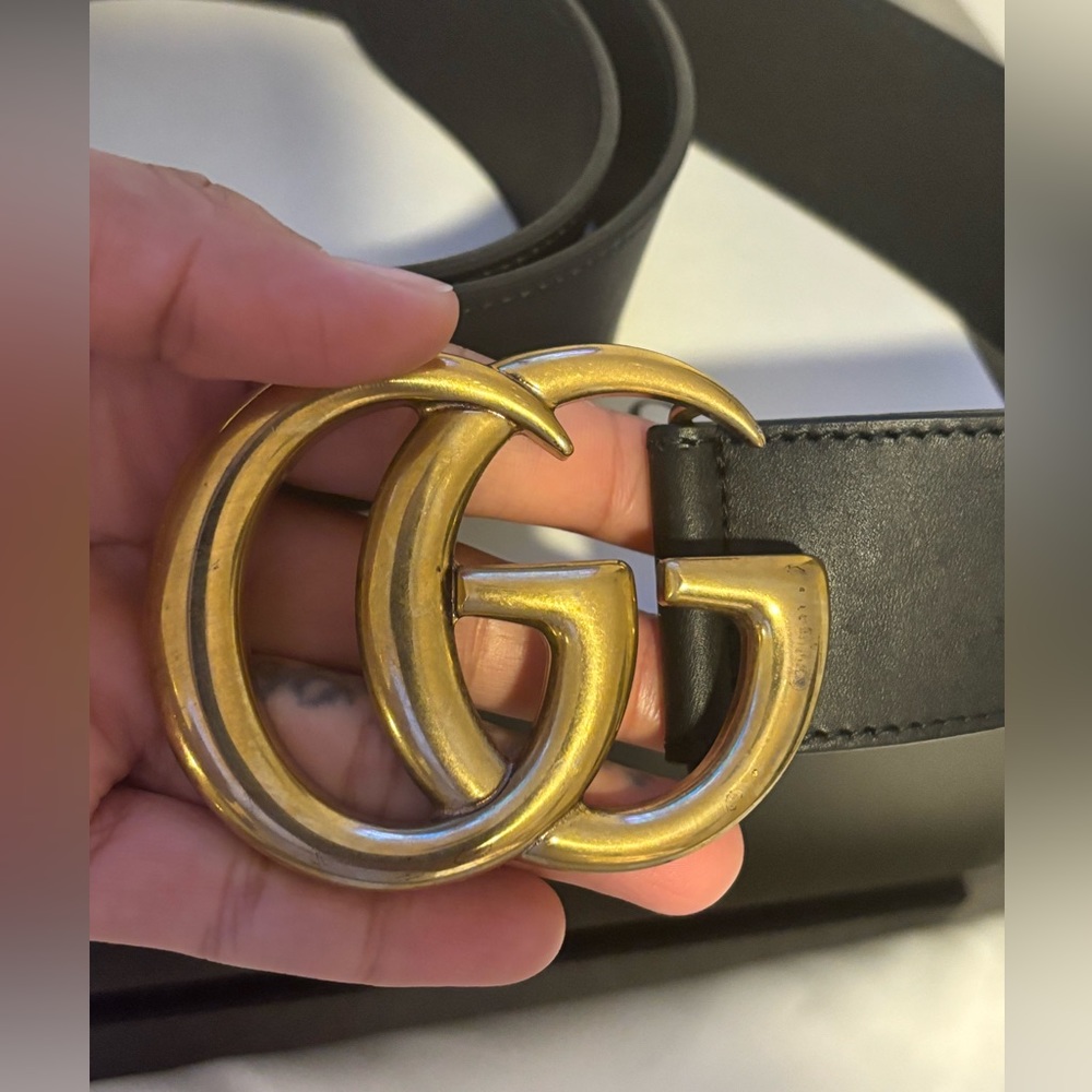 Gucci Marmont belt wide
